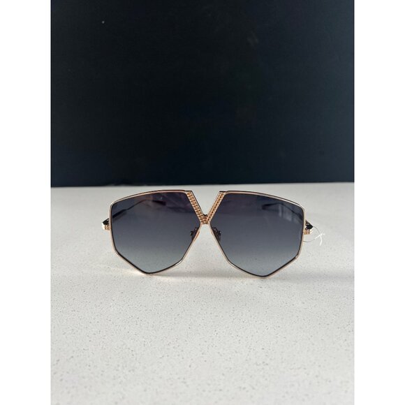 VALENTINO V HEXAGON VLS115 Gold Titanium Gray Mask VLS 115A Rock Stud Sunglasses main image 9